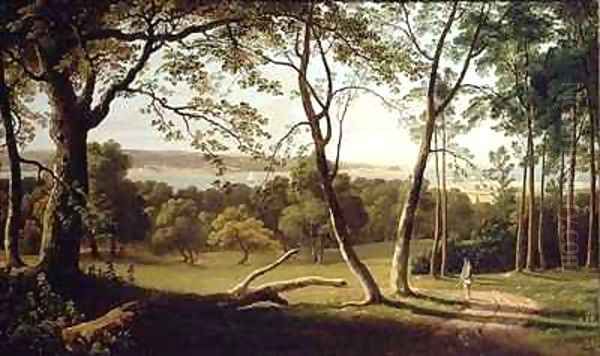 The Powderham Estate Devon Oil Painting by Francis Danby