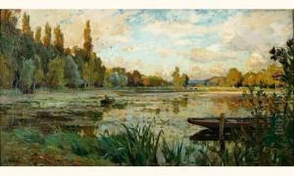 L'etang De Saint-cucufa Oil Painting by Alexandre Nozal