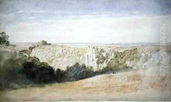 View near the Cheddar Gorge Oil Painting by Francis Danby