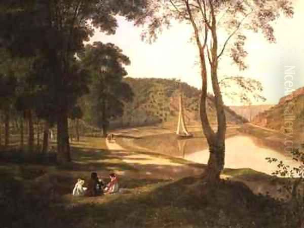 View of Avon Gorge Oil Painting by Francis Danby