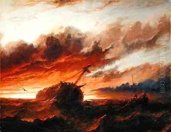 Shipwreck Oil Painting by Francis Danby