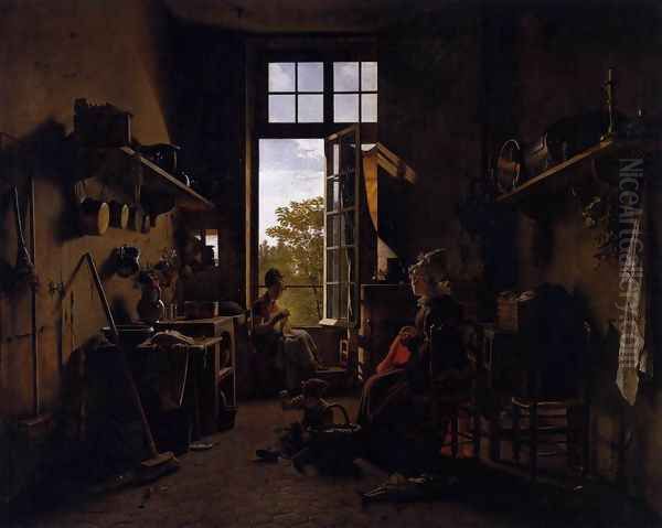 Interior of a Kitchen 1815 by Martin Drolling