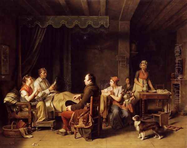 The Messenger of The Good News, 1806 Oil Painting by Martin Drolling