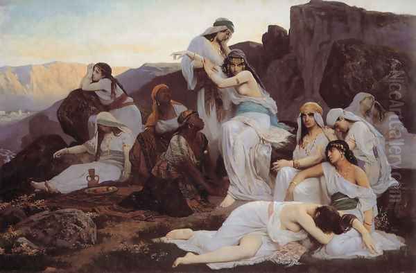 The Daughter of Jephthah Oil Painting by Edouard Bernard Debat-Ponsan