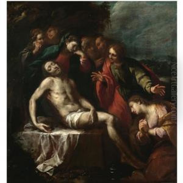 The Lamentation Oil Painting by Carlo Francesco Nuvolone