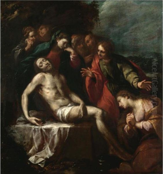 The Lamentation Oil Painting by Carlo Francesco Nuvolone