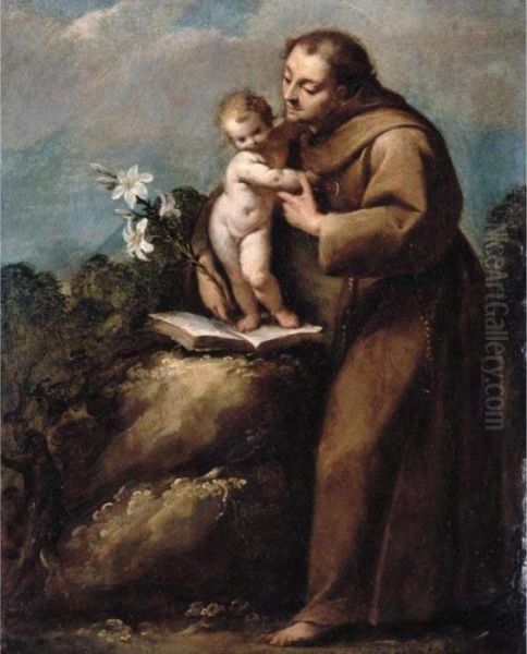 Saint Anthony Of Padua And The Infant Christ Oil Painting by Carlo Francesco Nuvolone