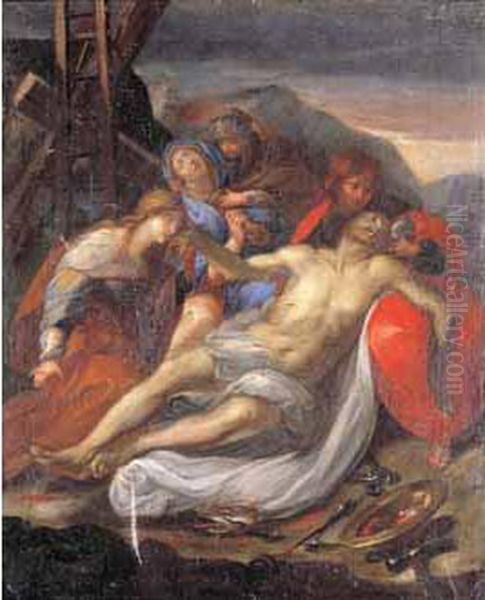 La Deposition De Croix Oil Painting by Carlo Francesco Nuvolone