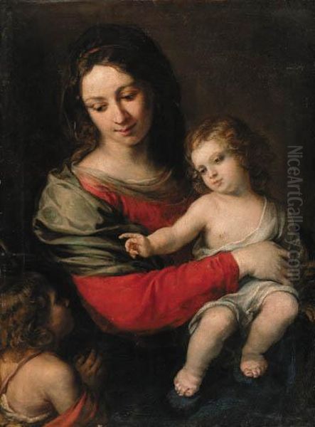 The Madonna And Child With The Infant Saint John The Baptist Oil Painting by Carlo Francesco Nuvolone