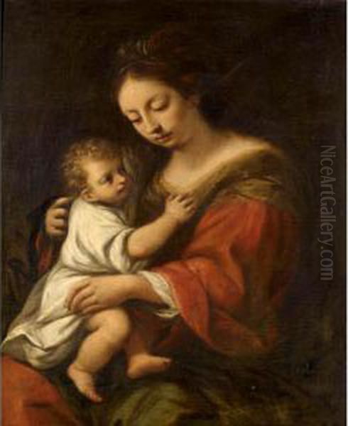 The Madonna And Child Oil Painting by Giuseppe Nuvolone