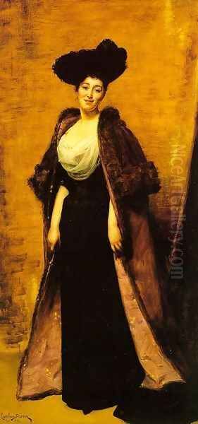 Margaret Anderson, Wife of the Honorable Ronald Grenville 1891 Oil Painting by Carolus (Charles Auguste Emile) Duran