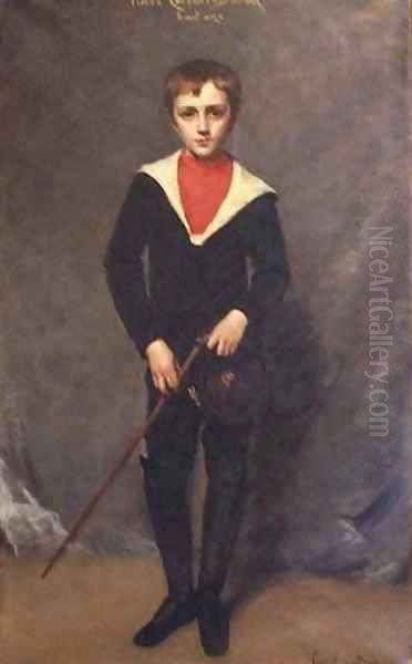 Pierre Carolus Duran 8 years old the Artists Son Oil Painting by Carolus (Charles Auguste Emile) Duran