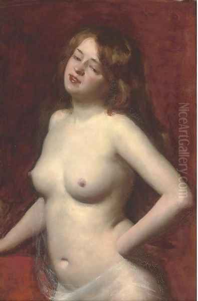 Female nude Oil Painting by Carolus (Charles Auguste Emile) Duran