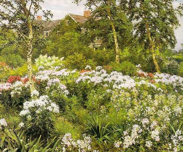 A Garden 1911 Oil Painting by Gaines Ruger Donoho