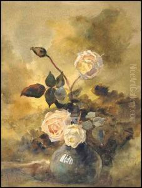 Still Life With Roses by Lucius Richard O'Brien