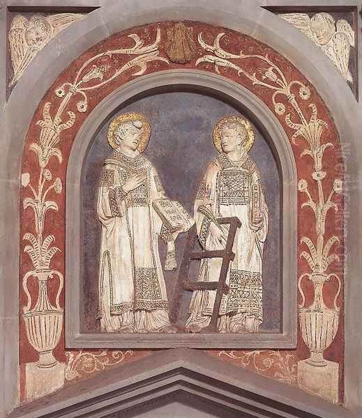 St Stephen and St Lawrence Oil Painting by Donatello (Donato di Niccolo)