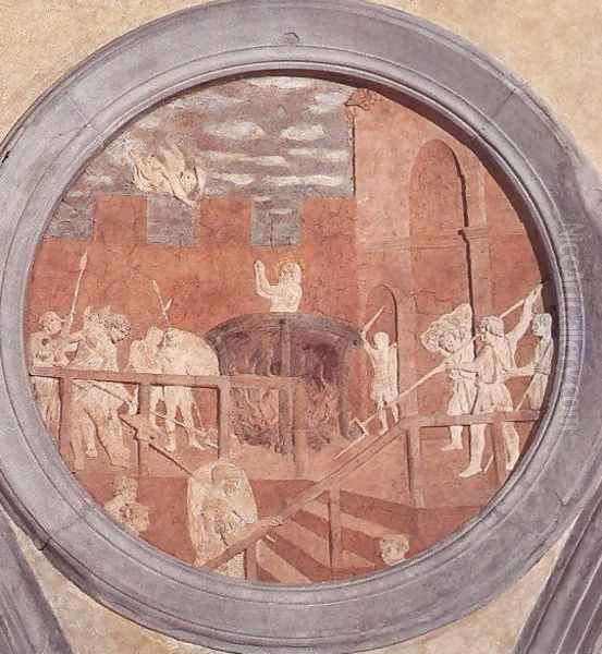 Martyrdom of St John Oil Painting by Donatello (Donato di Niccolo)