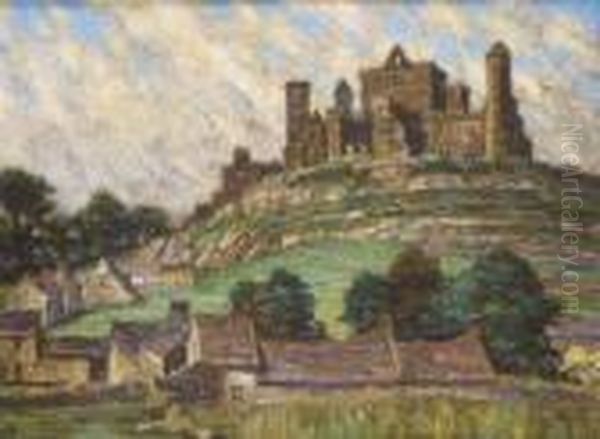 Rock Of Cashel Oil Painting by Aloysius C. O'Kelly