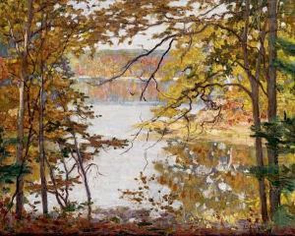 Sheepscott River Maine Oil Painting by Aloysius C. O'Kelly