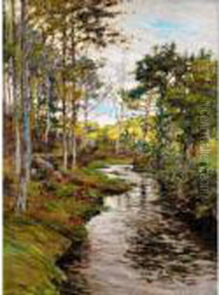 On The Sheepscott River, Maine Oil Painting by Aloysius C. O'Kelly