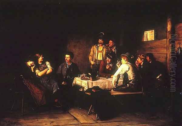 The Tyrolean Salon Oil Painting by Franz Von Defregger