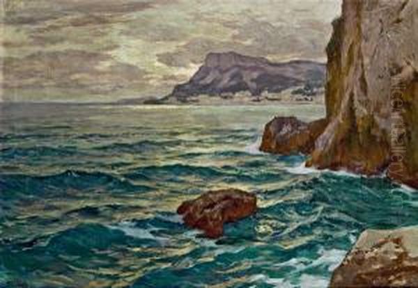 Blick Auf Monte Carlo Oil Painting by Karl O'Lynch Van Town