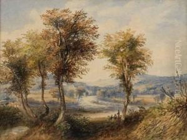 The Vale Of Ovoca Oil Painting by Henry Nelson O'Neil