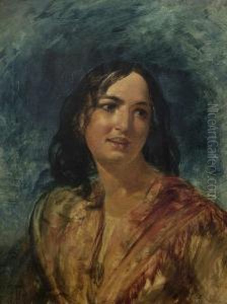 Study Of A Girl Oil Painting by Henry Nelson O'Neil