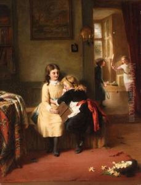 Sympathy Oil Painting by George Bernard O'Neill