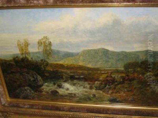 Near Capel Curig Oil Painting by John Wright Oakes