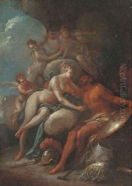 Venus in the forge of Vulcan Oil Painting by Michele Da Parma (see Rocca)