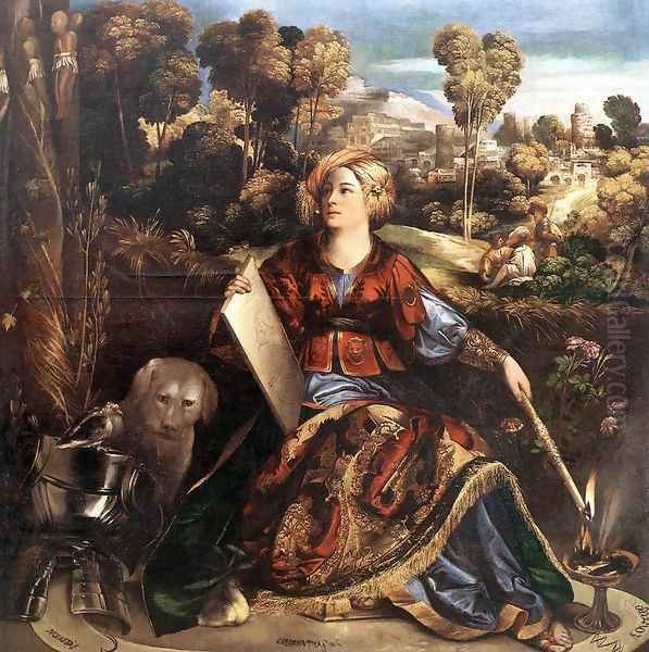 Circe (or Melissa) c. 1520 Oil Painting by Dosso Dossi