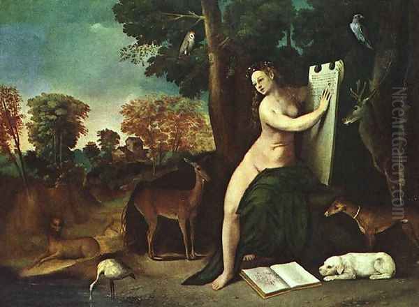 Circe and her Lovers in a Landscape 1514-16 Oil Painting by Dosso Dossi