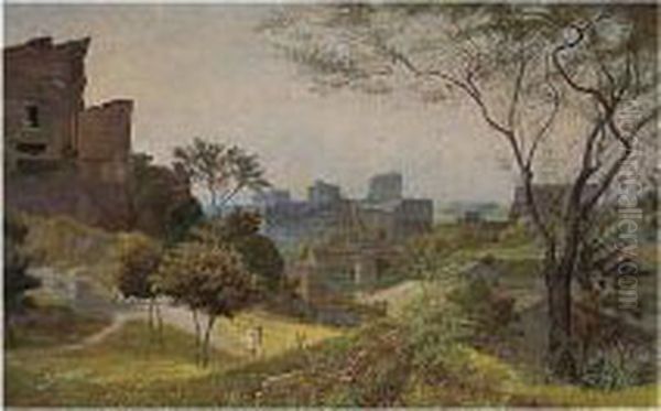 The Palatine, Rome Oil Painting by George Howard