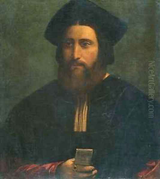 Portrait of Girolamo Beltrando Oil Painting by Dosso Dossi