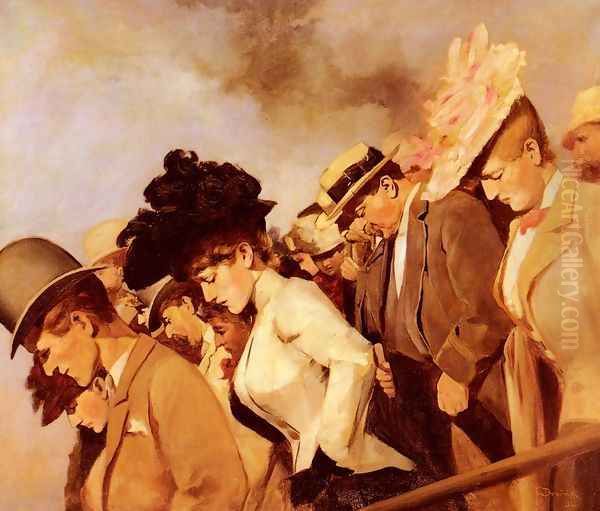 At The Races Oil Painting by Franz Dvorak