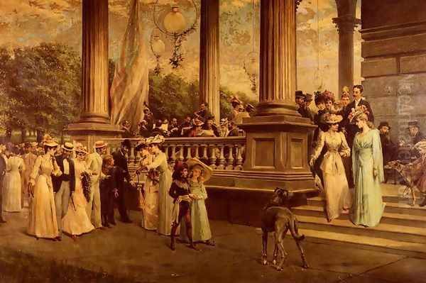 The Concert, Saratoga: The Gay Nineties Oil Painting by Franz Dvorak