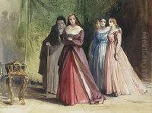 The Penitants Oil Painting by Louisa Anne, Marchioness of Waterford