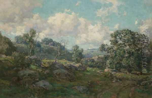 Clouds and Hills Oil Painting by Charles Harold Davis