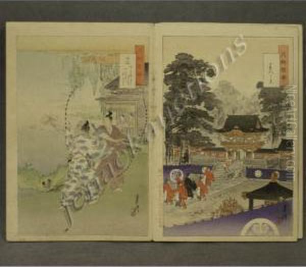 Japanese Woodblock Prints Oil Painting by Ogata Gekko