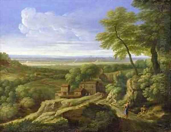 Classical landscape 3 Oil Painting by Gaspard Dughet