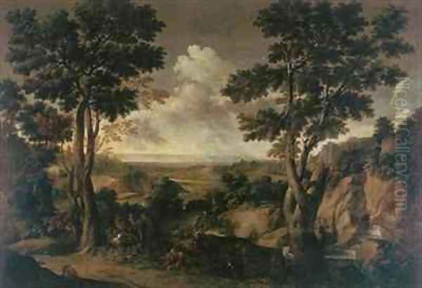 Landscape with Trees Oil Painting by Gaspard Dughet