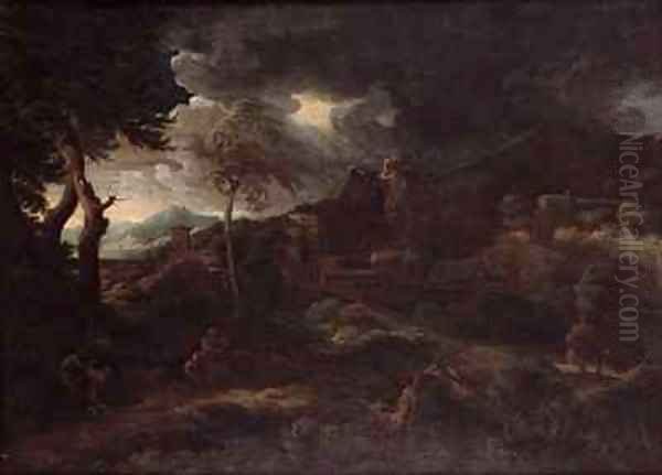 The Storm Oil Painting by Gaspard Dughet