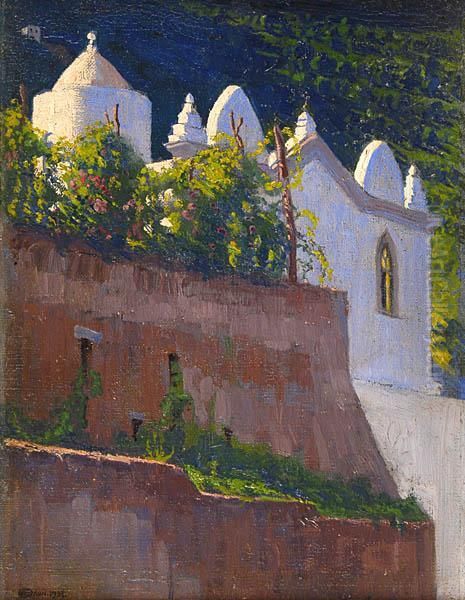 Kosciolek Na Capri Oil Painting by Edward, Edouard Okun