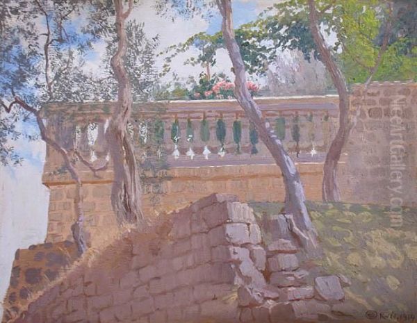 Taras W Sorento Oil Painting by Edward, Edouard Okun