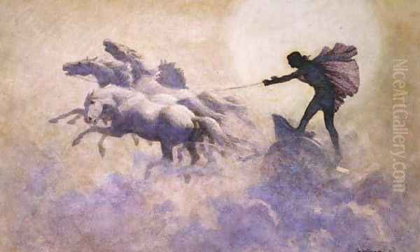 Chariot of the Sun Oil Painting by John Charles Dollman