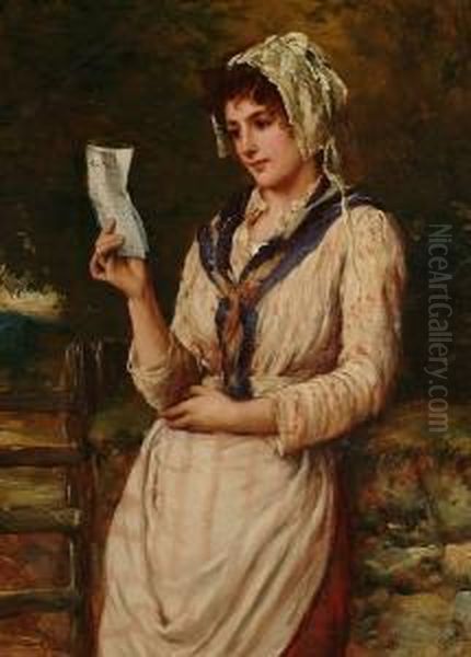 The Love Letter Oil Painting by William Oliver