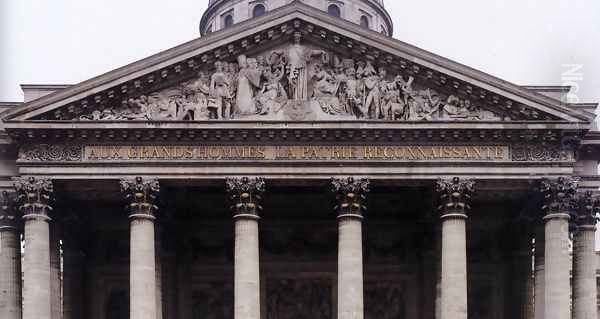 Pediment relief of the Pantheon I Oil Painting by Pierre-Jean David d'Angers