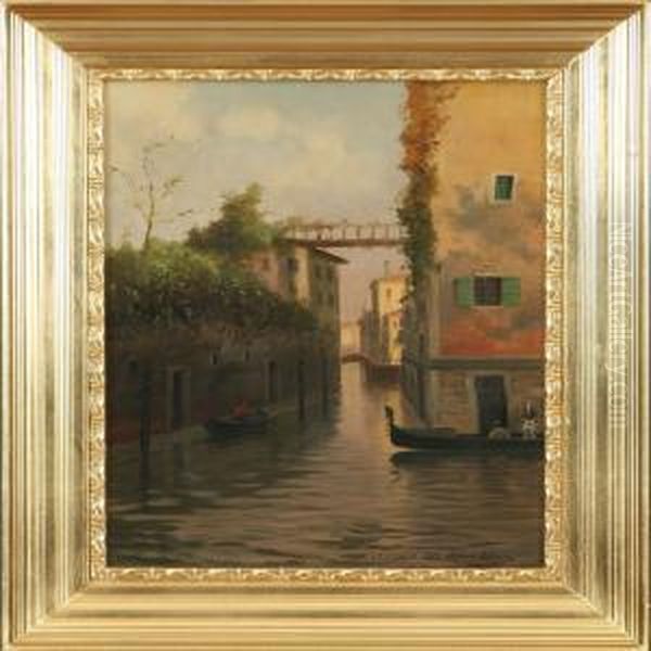 Venezia Oil Painting by Alfred Theodor Olsen