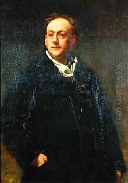 Theodore de Banville 1823-91 Oil Painting by Alfred Dehodencq